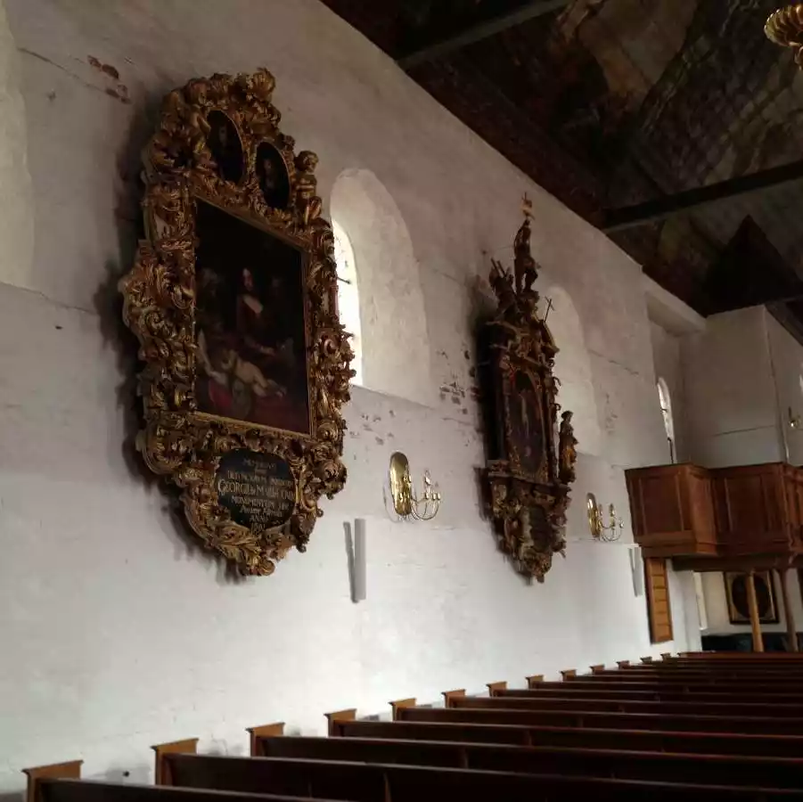 Historische Ausstattung in der St. Laurentius Kirche in Tönning auf Eiderstedt